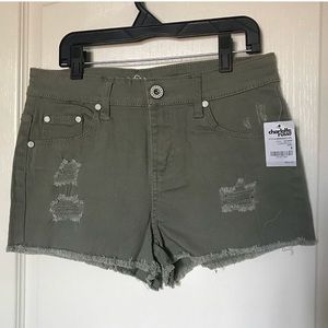 Charlotte Russe Hunter green shorts